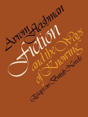 cover image of Fiction and the Ways of Knowing